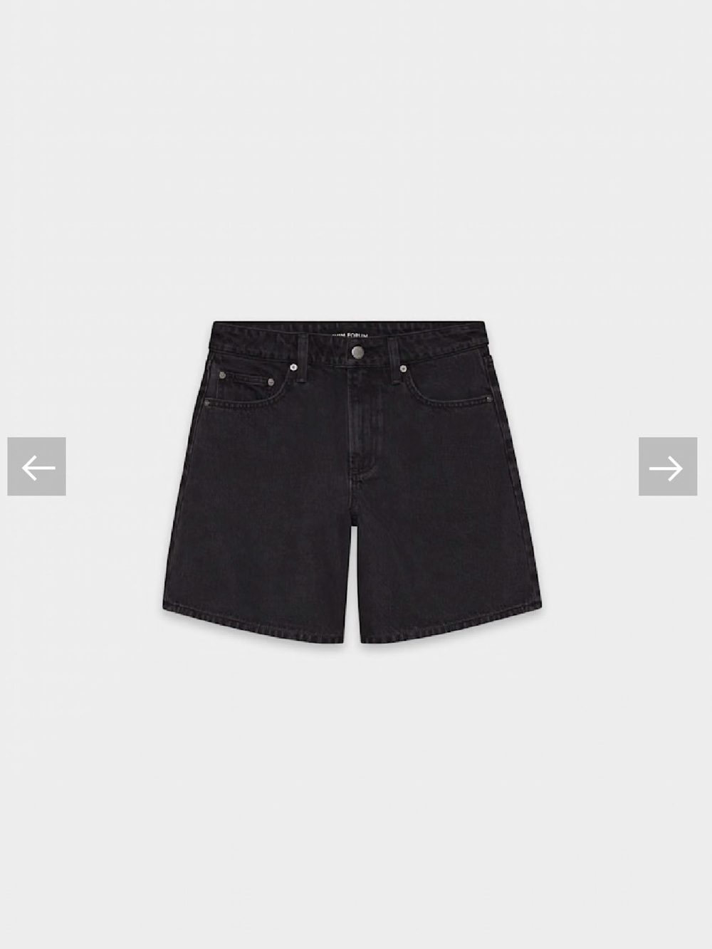 Denim Forum The Vintage 90s Baggy Denim Short